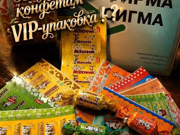 Фольга кашированная для конфет