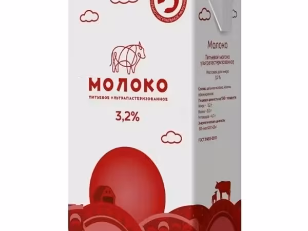 Молоко ультрап. 3,2%  "астрол.коровка"1л