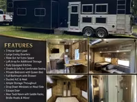 2017 Trails West Sierra Prestige 831 Gooseneck Horse Trailer — الصورة 1