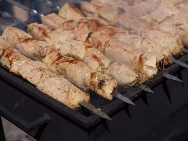 Шашлык из индейки, филе бедра