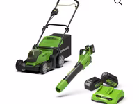 Set pentru grădină Suflator pentru frunze+ Mașină de tuns iarba, pe acumulatoare 8800lei — photo 1